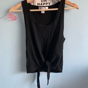 💕SWS tie front black tank top💕